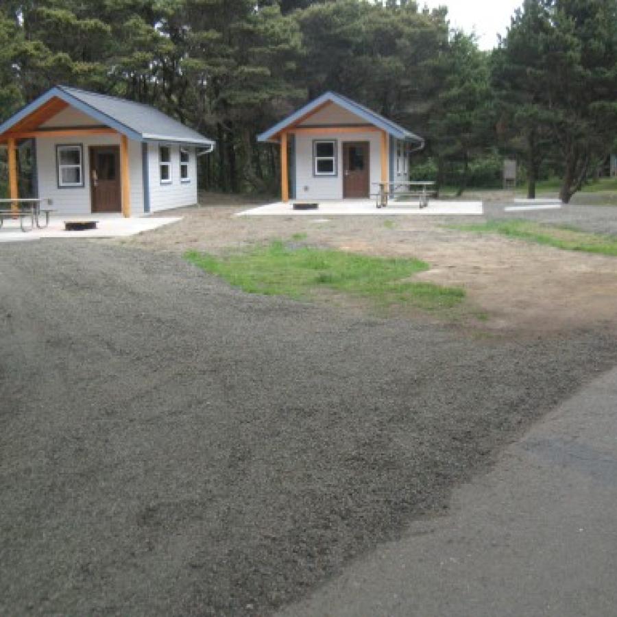 Twin Harbors Cabins with parking pad