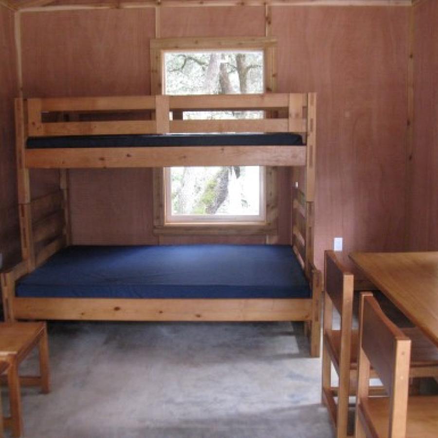 Twin Harbors Cabin interior bunkbed